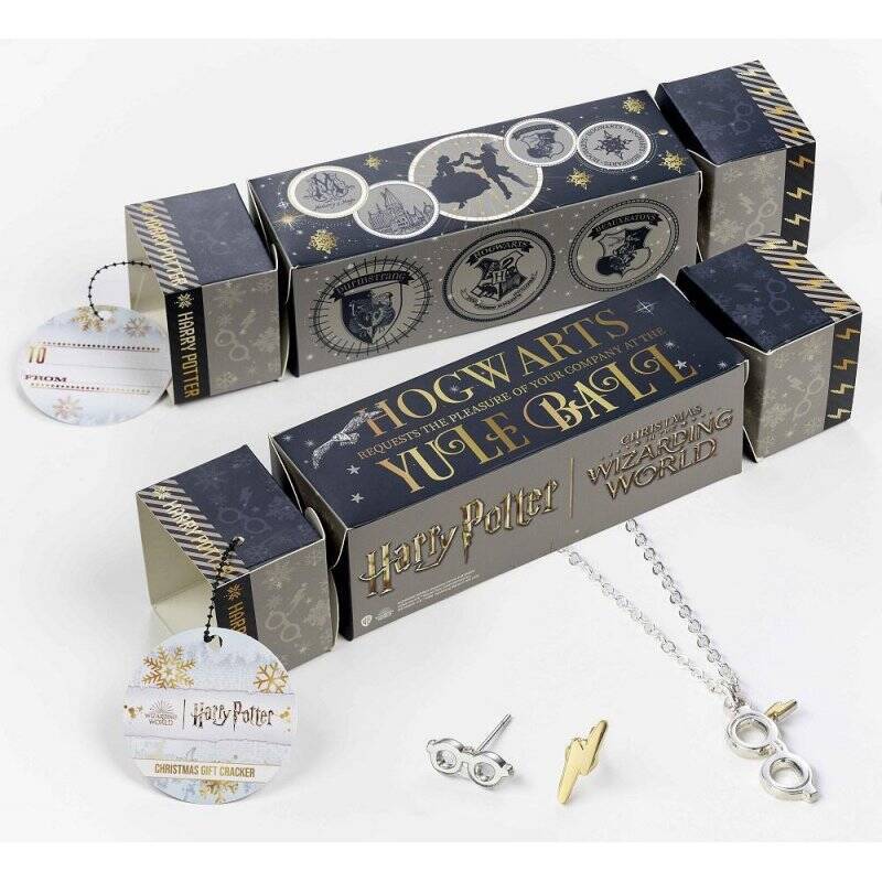 HARRY POTTER - Cracker Cadeau - Collier & Boucles d'Oreilles Lunettes