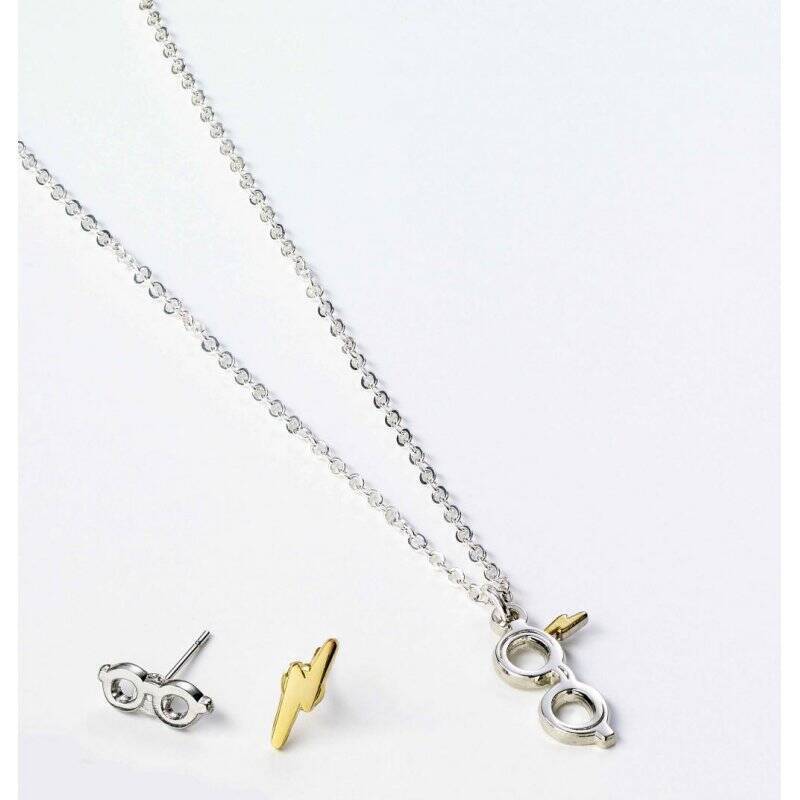 HARRY POTTER - Cracker Cadeau - Collier & Boucles d'Oreilles Lunettes