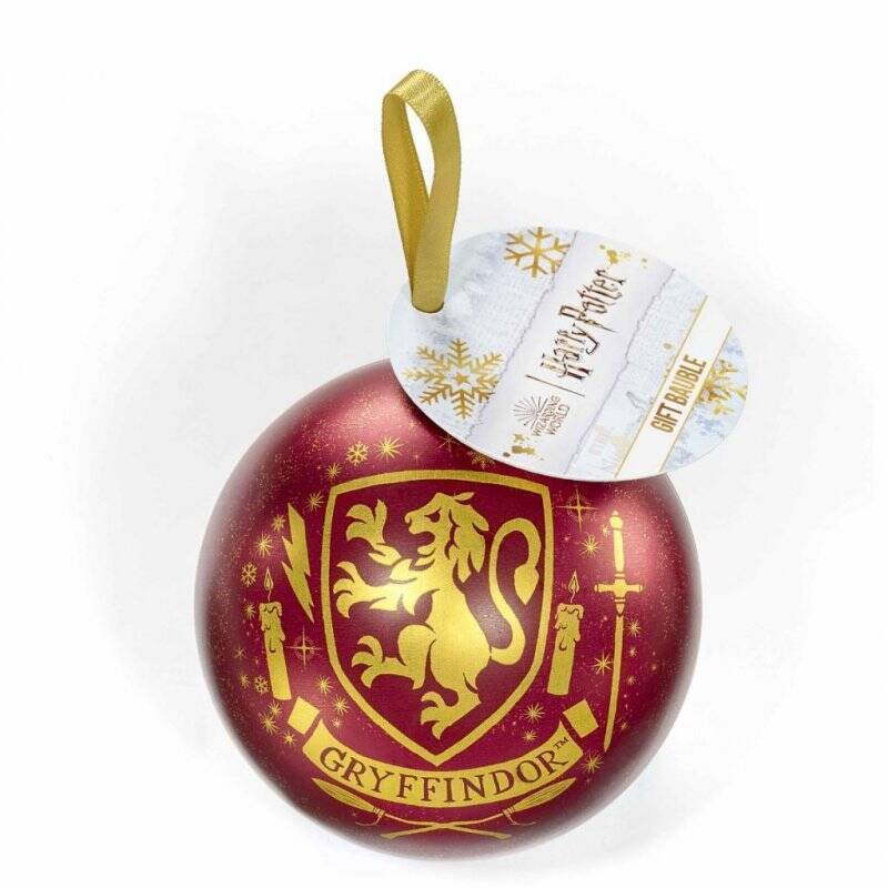 HARRY POTTER - Boule de Noël Cadeau - Collier Gryffondor