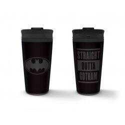 BATMAN - Straight Outta Gotham - Mug de voyage métal 450ml