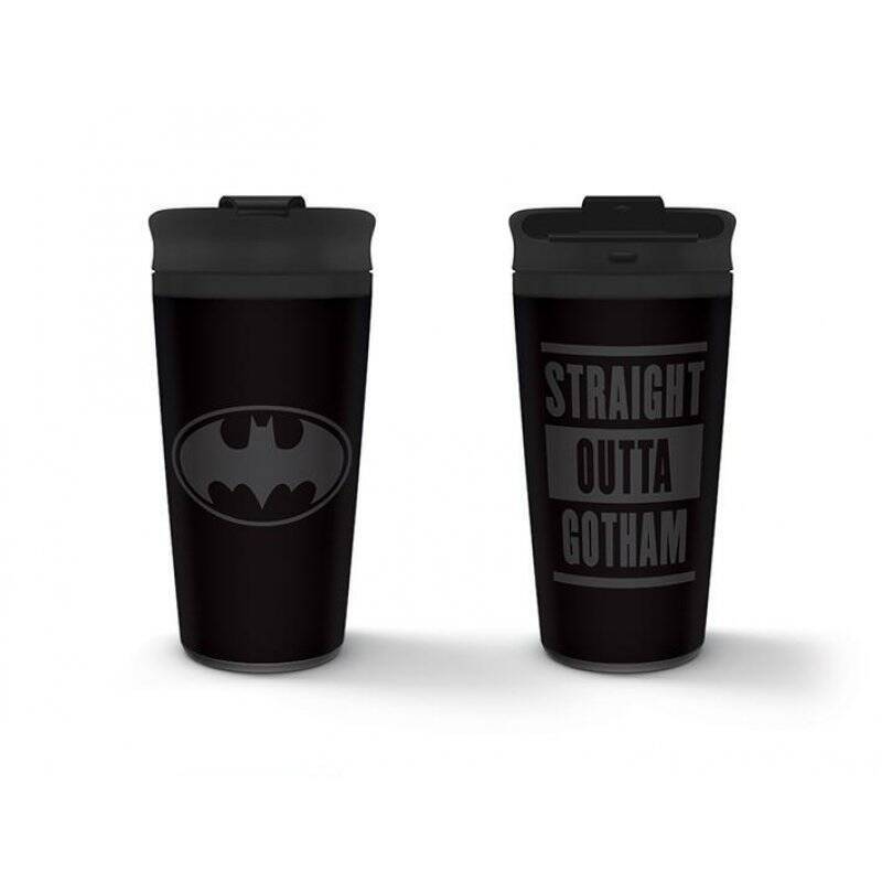 BATMAN - Straight Outta Gotham - Mug de voyage métal 450ml