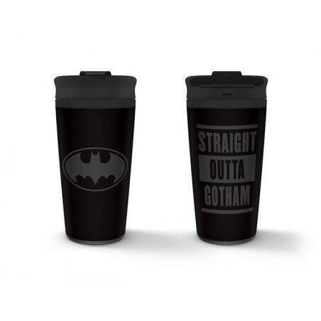 BATMAN - Straight Outta Gotham - Mug de voyage métal 450ml