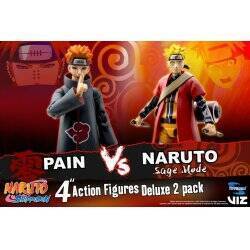 NARUTO SHIPPUDEN - Sage Mode Naruto VS Pain - Pack 2 Figurine 10cm