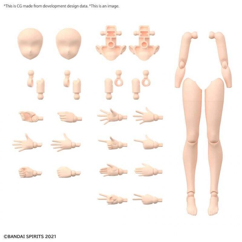 30MS - 30MM Option Body Parts Arm & Leg Parts (Color A) - Model Kit