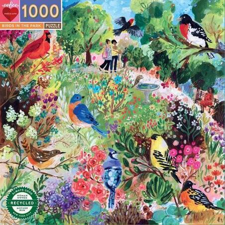 eeBoo - Puzzle 1000 pcs - Birds in the Park - (EPZTBPK)