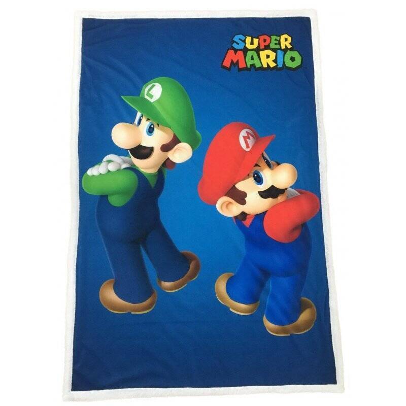 SUPER MARIO - Mario & Luigi - Plaid '100X150cm'