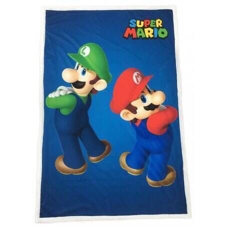 SUPER MARIO - Mario & Luigi - Plaid '100X150cm'