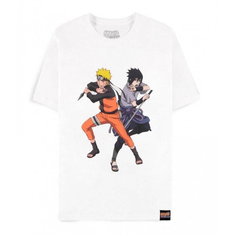 NARUTO SHIPPUDEN - Sasuke & Naruto  - T-Shirt Homme (XL)