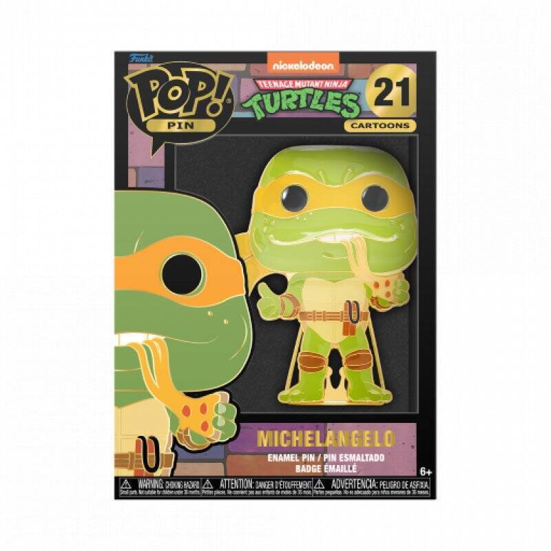 TEENAGE MUTANT NINJA TURTLES- Pop Large Enamel Pin N° 21- Michelangelo