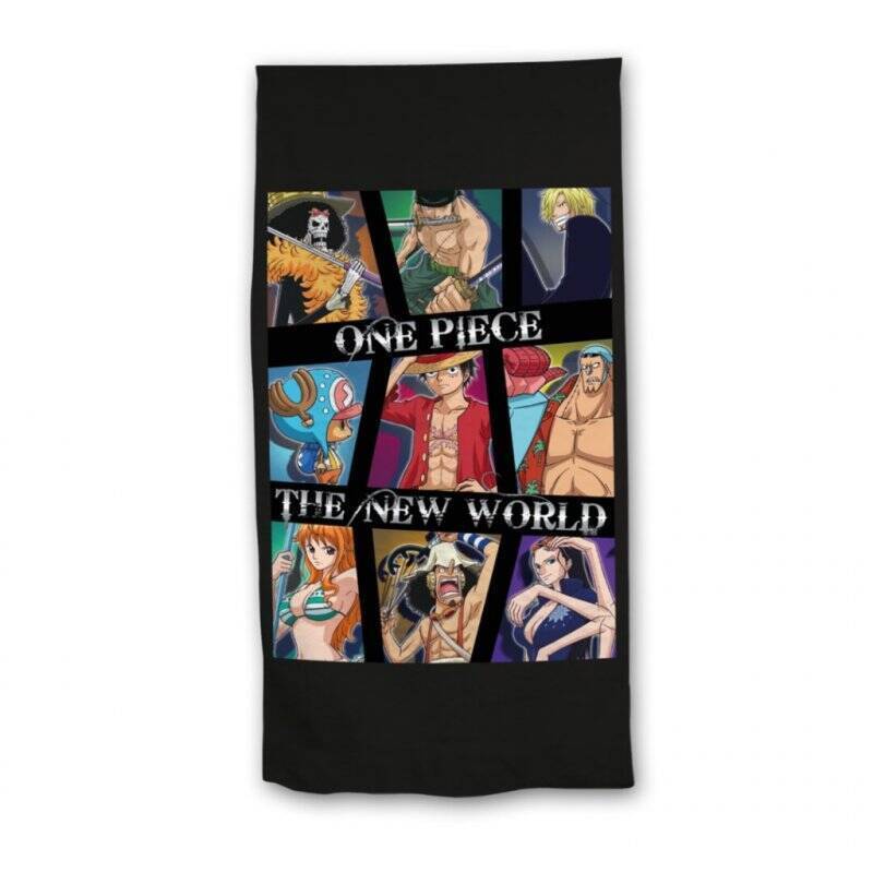 ONE PIECE - The New World - Serviette de Plage 100% Polyester 70x140cm