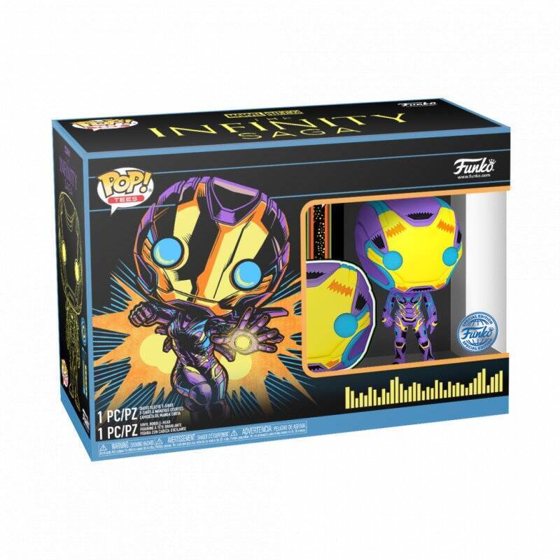 MARVEL - Booble Head POP N° 480 - Rescue Blacklight + T-shirt (XL)