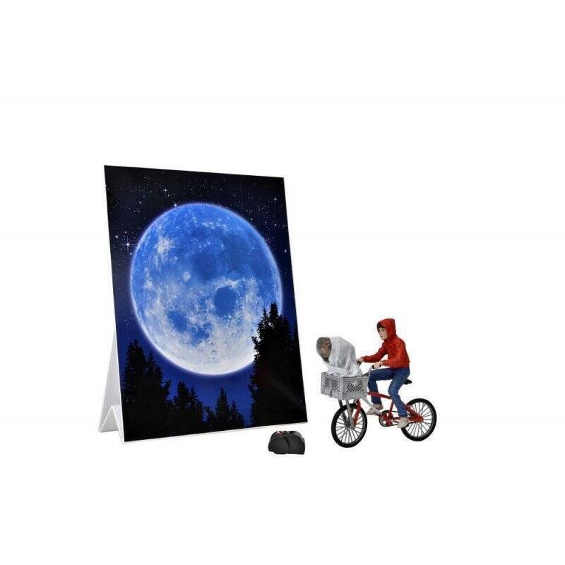 E.T. - Elliot et E.T. en vélo - Figurine 40ème anniversaire 18cm