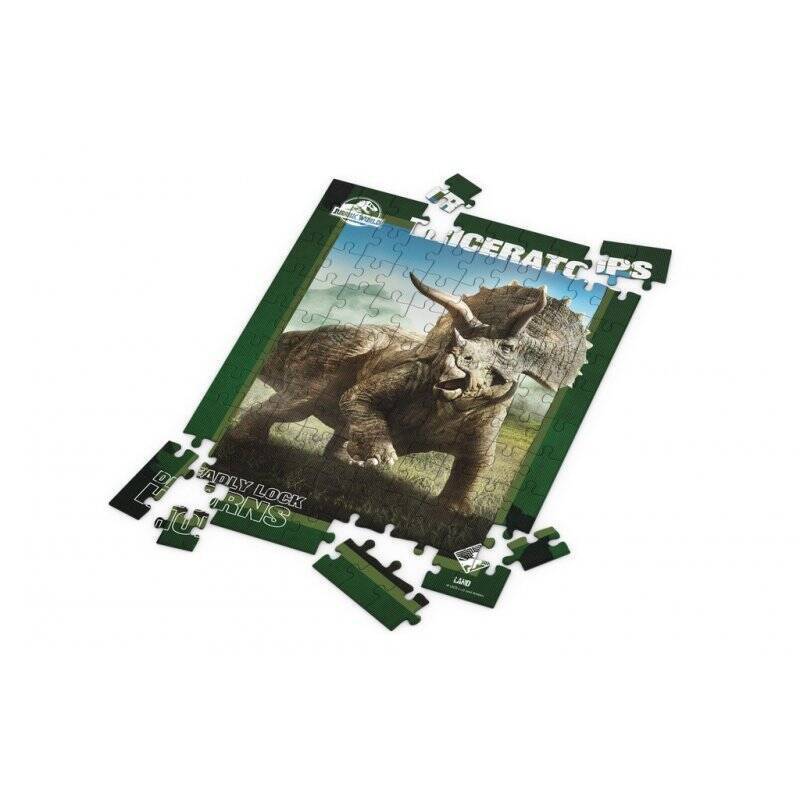 JURASSIC WORLD - Triceratops Poster - Puzzle Effet 3D 100P