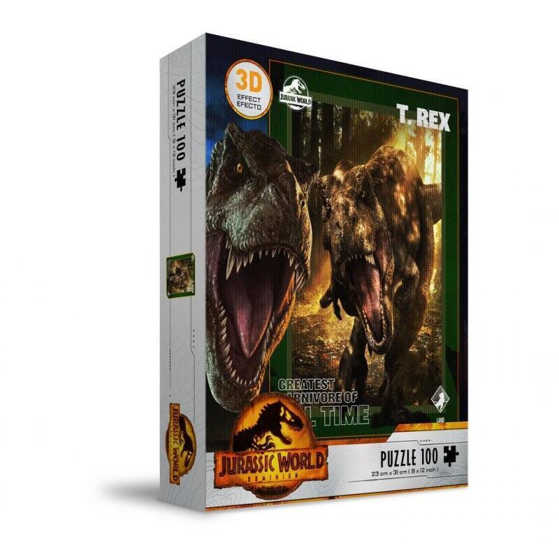 JURASSIC WORLD - T-Rex Poster - Puzzle Effet 3D 100P
