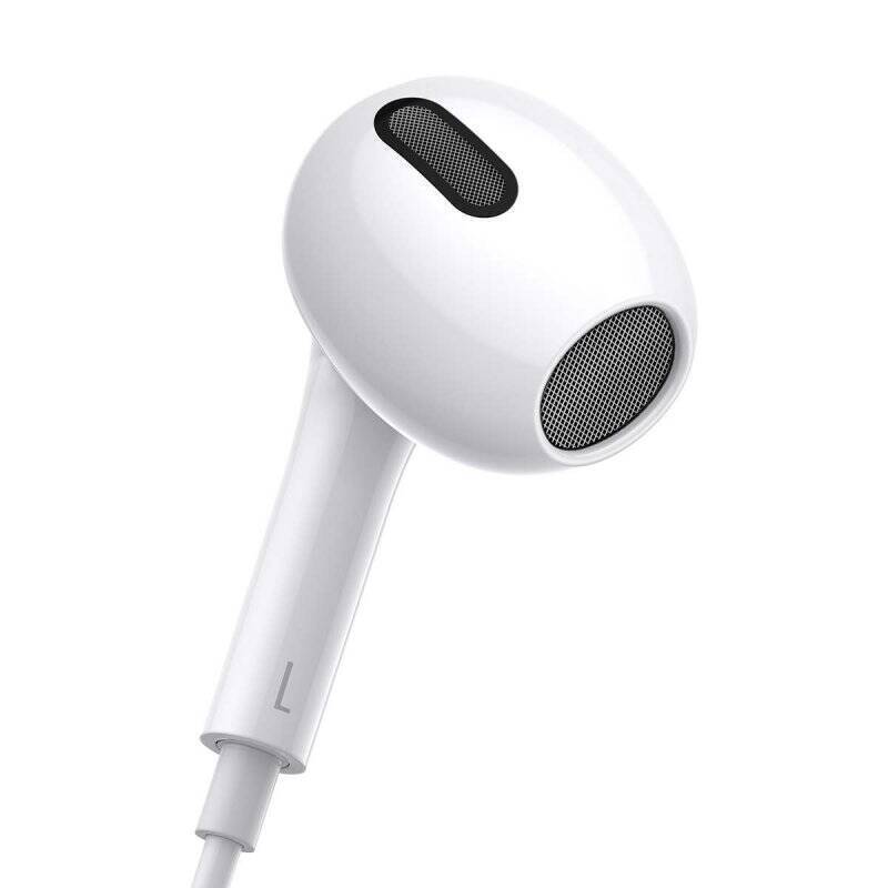Baseus Earphone Encok H17 in-ear wired earphone with 3.5mm jack wired headphones White (NGCR020002)