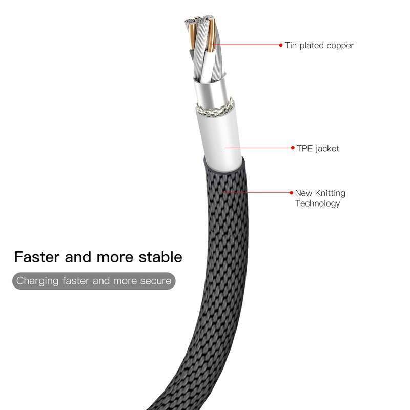 Baseus Lightning Yiven Cable 2A 1.2m Black (CALYW-01)