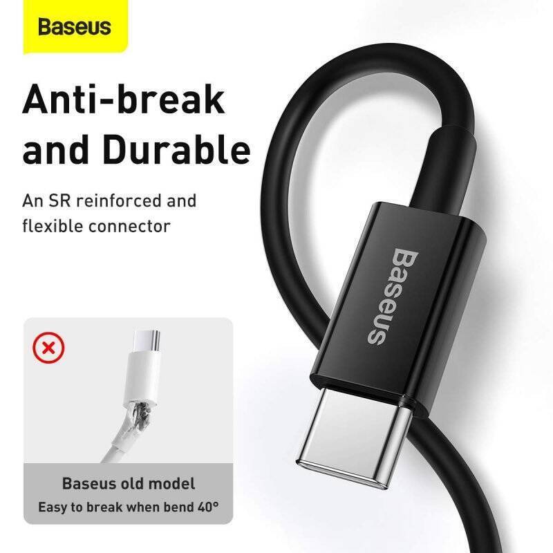 Baseus Type-C - Lightning Superior Series fast charging data cable PD 20W 1m Black (CATLYS-A01)