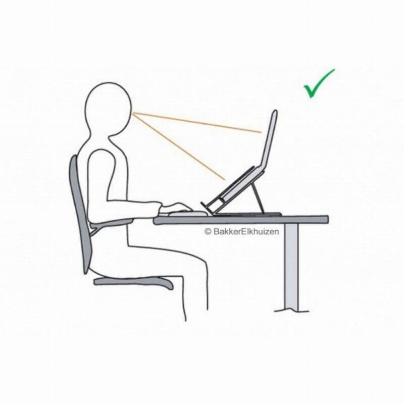 BakkerElkhuizen Ergo-Q 330 Notebookständer bis 17"/5 Stufen