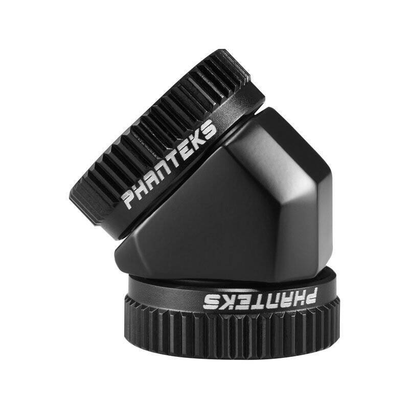 PHANTEKS Glacier Hard-Tube Adapter 2x 16mm 45 Grad Noir