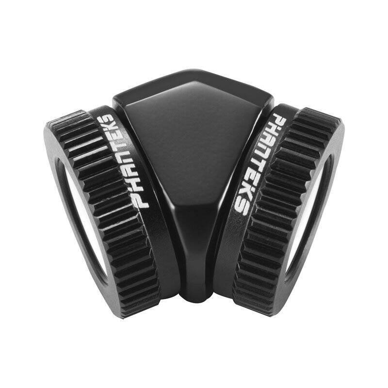 PHANTEKS Glacier Adapter 45 Grad 16mm AD auf 16mm AD Hardtube - schwarz