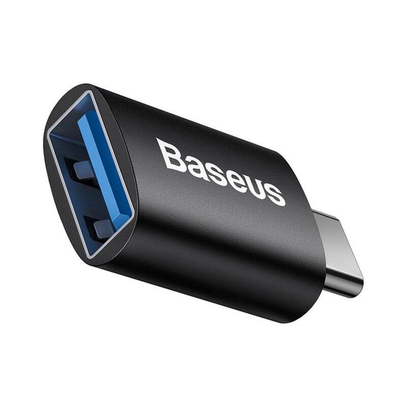 Baseus Converter Ingenuity Series Mini OTG Adaptor USB-A 3.1 Female to Type-C Male Black (ZJJQ000001)