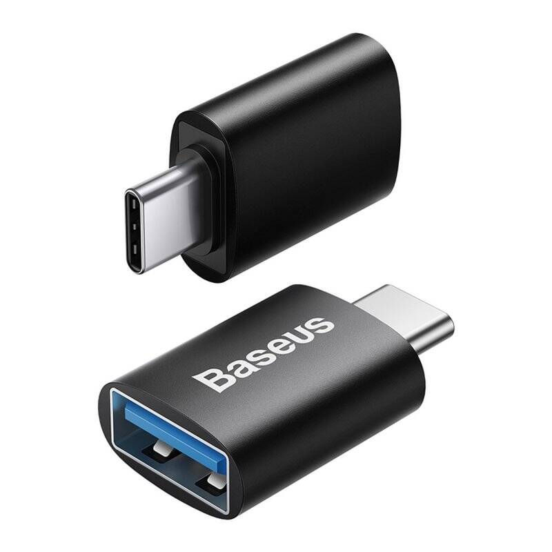 Baseus Converter Ingenuity Series Mini OTG Adaptor USB-A 3.1 Female to Type-C Male Black (ZJJQ000001)