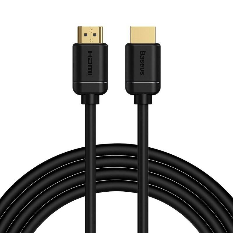 Baseus Video Cable High definition Series HDMI To HDMI 4K 60 Hz, 3D HDR, 18 Gbps, 3m Black (CAKGQ-C01)