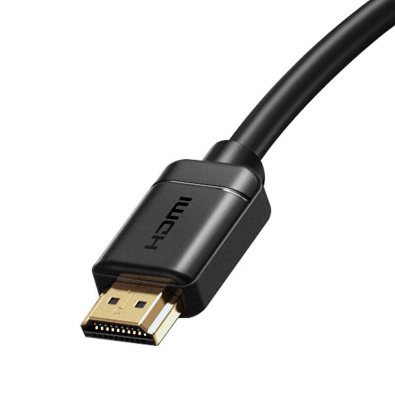 Baseus Video Cable High definition Series HDMI To HDMI 4K 60 Hz, 3D HDR, 18 Gbps, 3m Black (CAKGQ-C01)