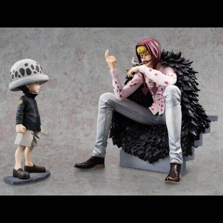 ONE PIECE - Corazon & Law - Statue Excellent Model Li. Ed. P.O.P. 17cm