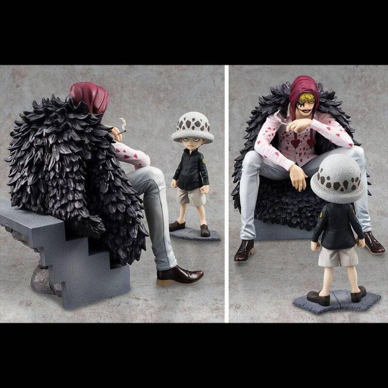 ONE PIECE - Corazon & Law - Statue Excellent Model Li. Ed. P.O.P. 17cm