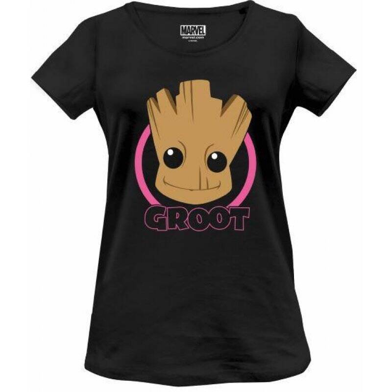 MARVEL - Smiling Groot Head - T-Shirt Femme (L)