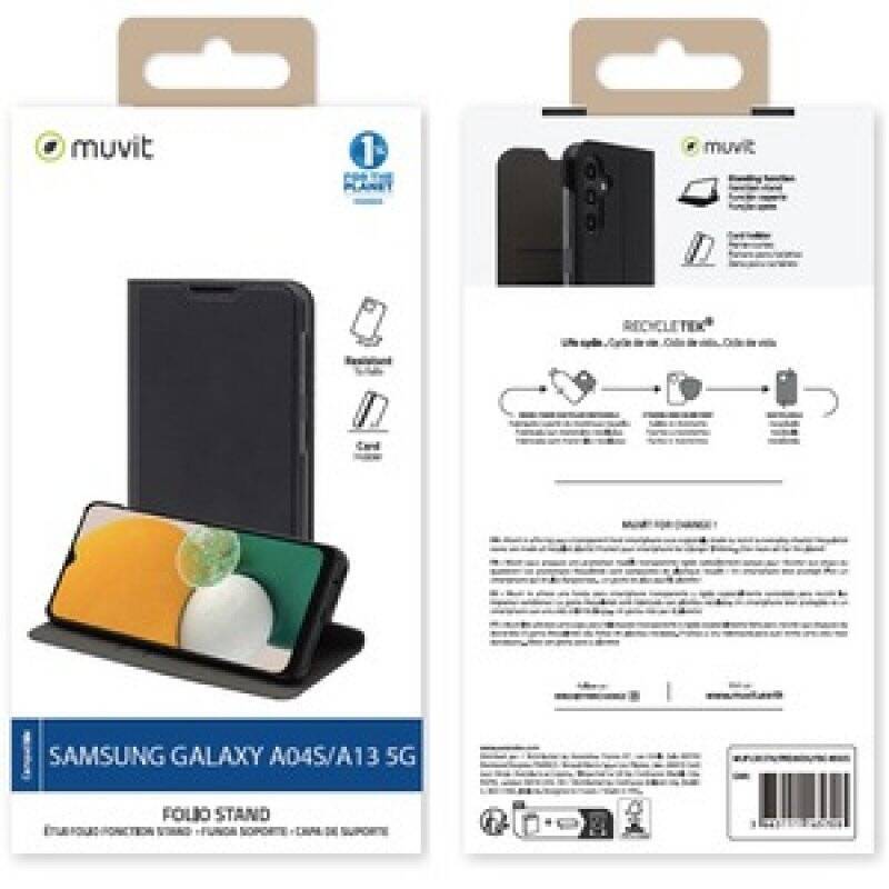 MUVIT FOR CHANGE FOLIO STAND RECYCLETEK SAMSUNG GALAXY A04S/A13 5G