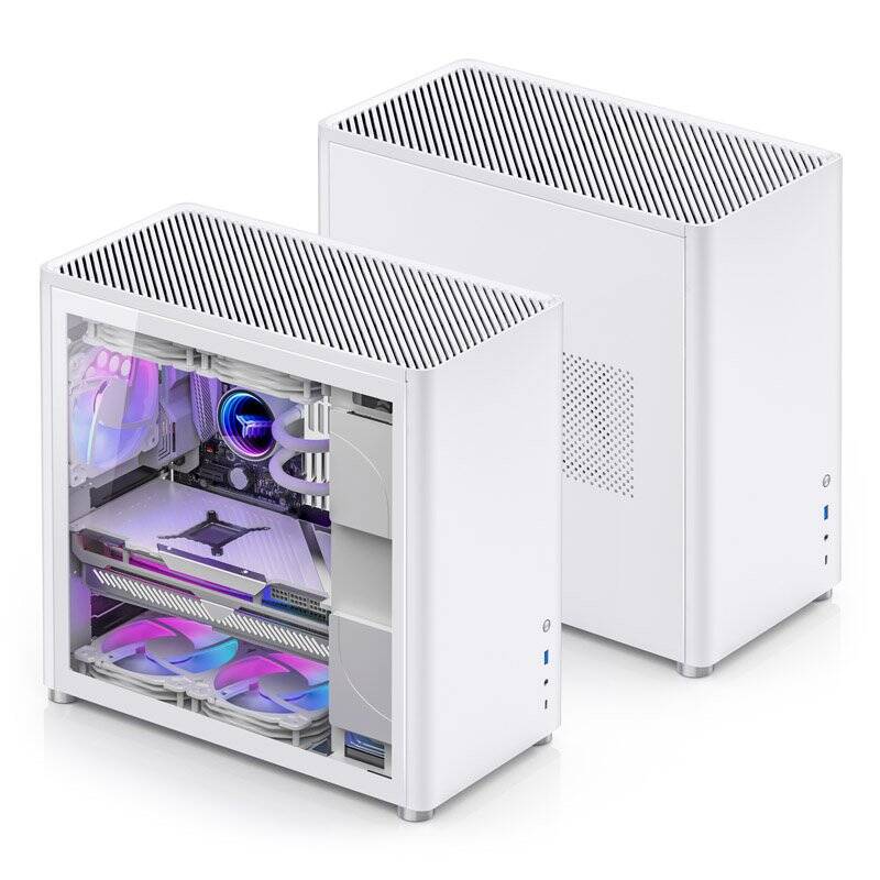 Jonsbo D40 ATX Gehäuse, Tempered Glass - weiß