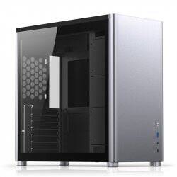 Jonsbo D40 ATX Gehäuse, Tempered Glass - silber