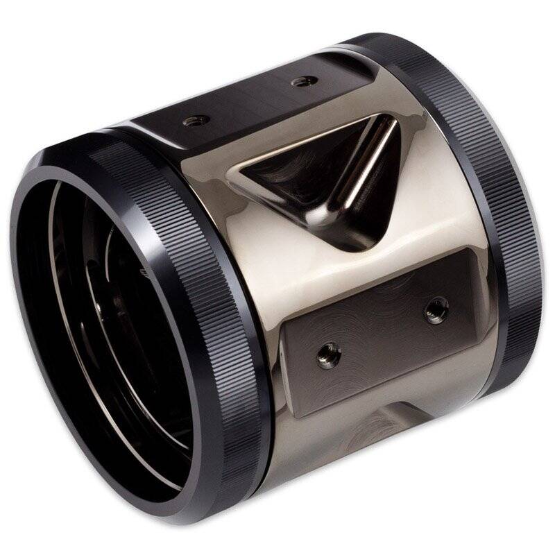 aqua computer ULTITOP DUAL D5 MIRROR Pumpendeckel für zwei D5 Pumpen - schwarz