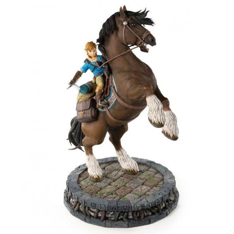 ZELDA BREATH ON THE WILD - Link à Cheval - Statuette 56cm