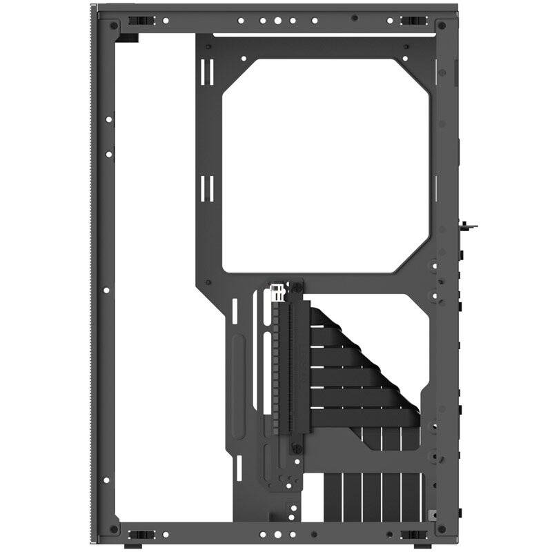 Ssupd Riser Flachband-Kabel - PCIe 4.0, 270mm, schwarz