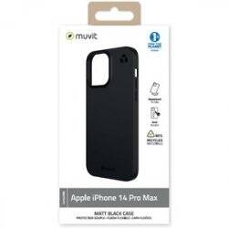 MUVIT FOR CHANGE COQUE RECYCLETEK SOUPLE NOIR IPHONE 14 PRO MAX