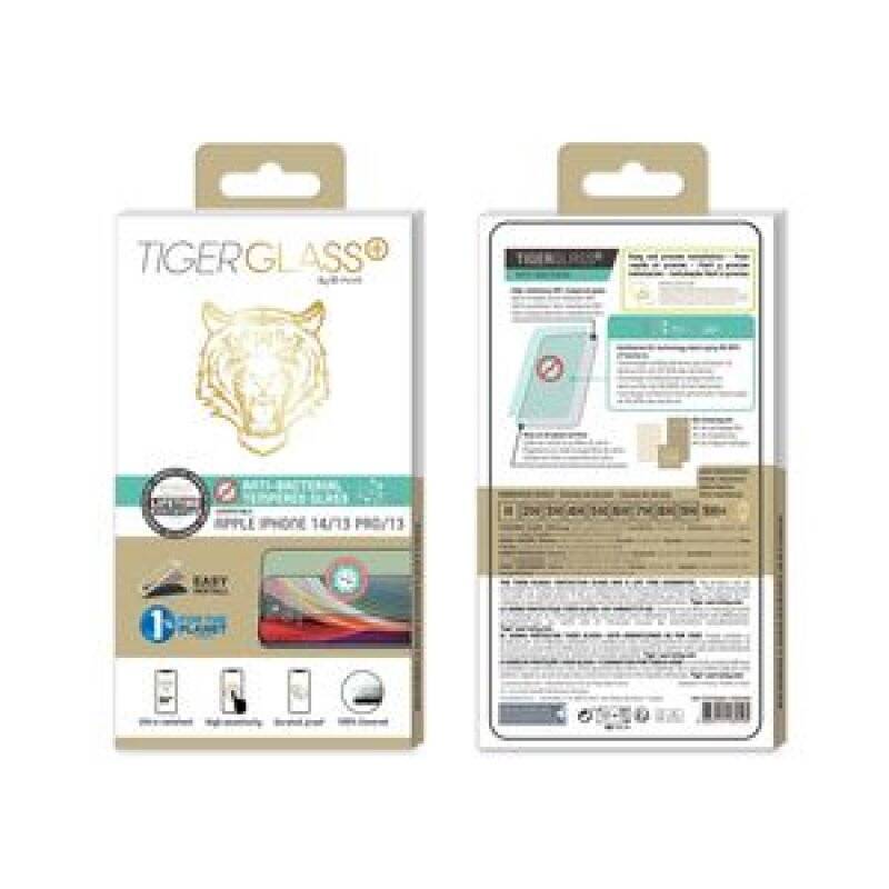TIGER GLASS PLUS VERRE TREMPE ANTIBACTERIEN IPHONE 14/13 PRO/13