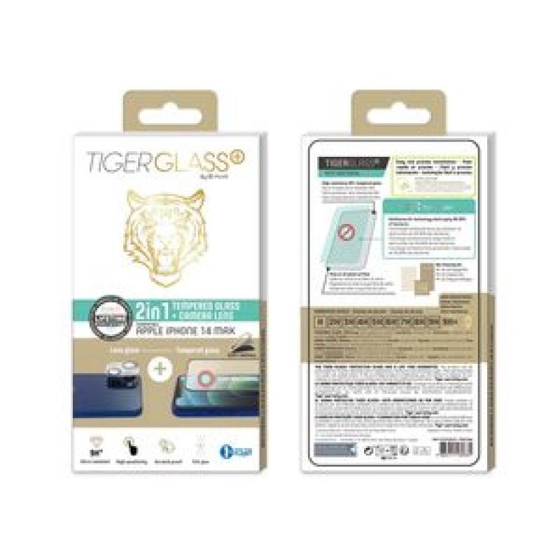 TIGER GLASS PLUS PACK CAMERA LENS+TPG ANTIBACTERIEN IPHONE 14 PLUS