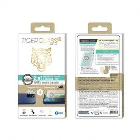 TIGER GLASS PLUS PACK CAMERA LENS+TPG ANTIBACTERIEN IPHONE 14 PLUS