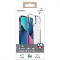 MUVIT FOR FRANCE COQUE CRYSTAL RENFORCEE 3M IPHONE 14 PRO MAX