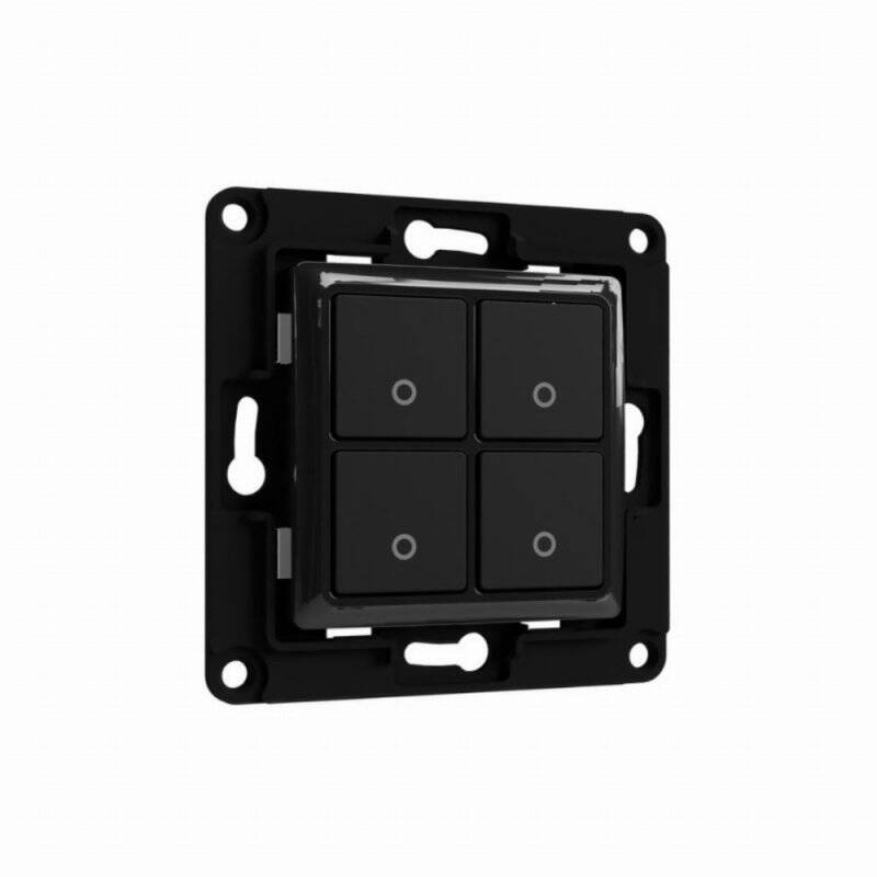 Home Shelly Accessories "Wall Switch 4" Wandtaster 4-fach Schwarz