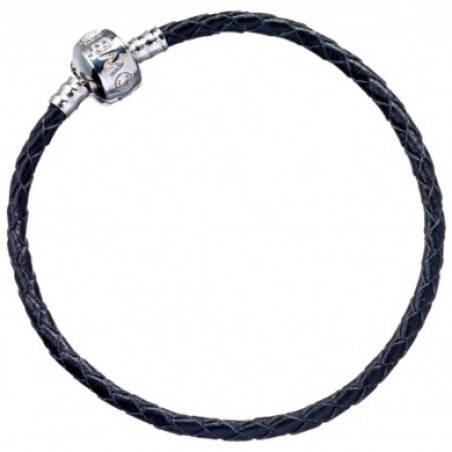 HARRY POTTER - Bracelet Fantaisie cuir noir - 21cm