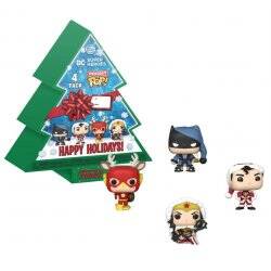 DC HOLIDAY - Pocket Pop 4-Pack : Tree Holiday Box