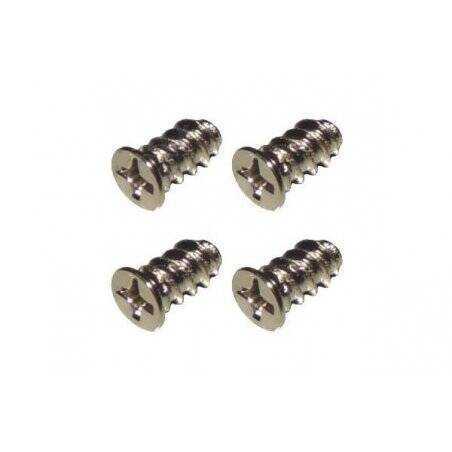 Fan screws, 4 pieces (small)  silver