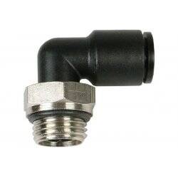 10mm G1/4 plug fitting 90° revolvable black (nickel coated)
