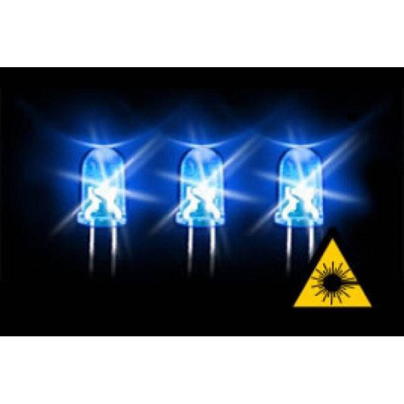 5mm-LED, 9300mcd, blue