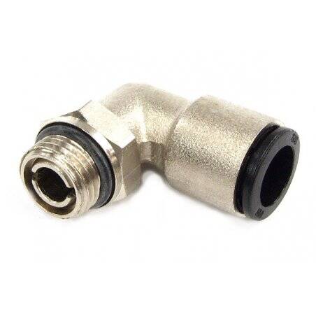 10mm G1/4 plug fitting 90° revolvable nickel coated