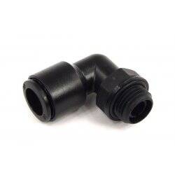 10mm G1/4 plug fitting 90° revolvable black plastics